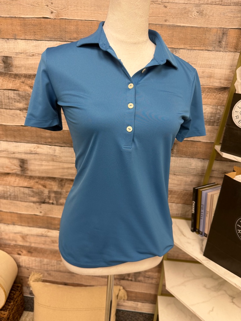 Greg Norman Collection Turquoise Polo Golf Shirt Xs